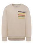 Толстовка с логотипом TRUSSARDI JUNIOR, нейтральный - фото