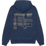 Толстовка с капюшоном DNA Zip Stussy, черный - фото 6