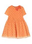 Mi Mi Sol платье с вышивкой, оранжевый - фото