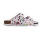 Шлепанцы унисекс Golofi, цвет 101 Black Roses - фото 32