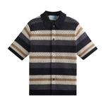 Рубашка Kith Thompson Crochet Button Down Shirt, черный - фото