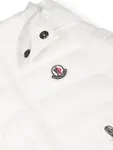 Пуховик с логотипом Moncler Enfant, белый - фото 3