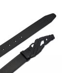 Ремень мужской Dsquared2 из натуральной кожи с логотипом, черный - фото 2