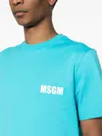 Футболка с логотипом MSGM, синий - фото 5