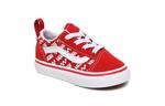Кроссовки logo repeat elastic lace old skool red Vans, красный - фото 4