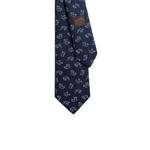 HERMES Шелковый галстук мужской морской синий, Marine Blue - фото 2