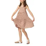 Платье SS25 для детей 3-7 лет UNIQLO, 35 Light Umber - фото 2