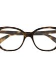 Очки Gucci Eyewear в квадратной оправе, коричневый - фото