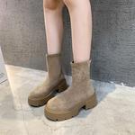 Ботильоны женские Xingdiman, хаки - фото 5