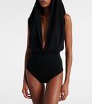 Боди с капюшоном и длинным рукавом Balmain, Noir - фото 3