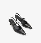 Туфли Cecily с острым носком и каблуком из кожи Whistles, черный - фото 2