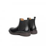 Челси Ботинки 3.5 см мужские черно-коричневые BELLE, с черной флисовой подкладкой - фото 6