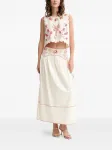 Миди-юбка Pollenca с вышивкой Never Fully Dressed, белый - фото 2