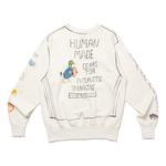 Толстовка graphic sweatshirt 'white' Human Made, белый - фото 2