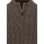 Свитер Fynch Hatton 1510360 half zip, серый - фото 3