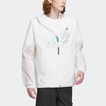 Куртка Adidas Hooded Windbreaker Jacket 'White', белый - фото 4