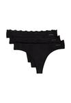 Трусы Calvin Klein Underwear THONG STRETCH 3 PACK, Black - фото 4