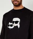 Свитер Regular fit Karl Lagerfeld, черный - фото 4