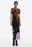 Платье Desigual Maxi dress, Black/Brown - фото