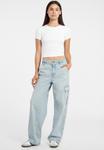 Футболка Guess Jeans CROPPED, Weiß/White - фото 2