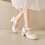 Туфли на блочном каблуке Mary Jane Medd, черный - фото 10