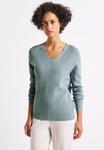 Джемпер Street One BASIC V-NECK, Blau/Light Blue - фото