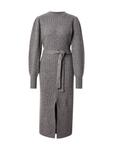 Вязаное платье VILA Knitted dress, пятнистый серый - фото