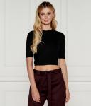 Джемпер мужской Pinko шерстяной с коротким рукавом, черный - фото 3