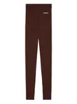 Леггинсы с логотипом JIL SANDER+, коричневый - фото