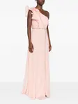 Макси-платье с оборками Rahil Hesan, розовый - фото 3