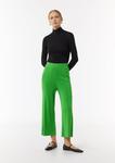 COMMA Брюки-клеш цвета киви - фото 4