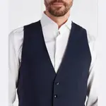 Узкий жилет строгого кроя Boss, синий - фото 3