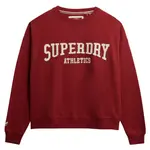 Толстовка Superdry Athletic Essential Relaxed Applique Crew, красный - фото 3