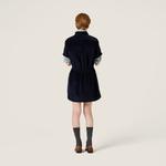 Вельветовое платье MIU MIU, синий - фото 3