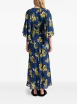 Платье макси с цветочным принтом La DoubleJ, синий - фото 3