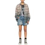 Кроссоверные джинсовые шорты R13, синий - фото 4