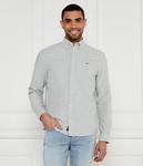 Рубашка мужская Tommy Jeans хлопковая с логотипом бренда, серый - фото