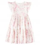 Платье из принтованного хлопка Tartine et Chocolat, Nacre - фото