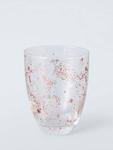 Copper Metallic Splatter стеклянный стакан, 400 мл, Clear John Lewis, ear - фото