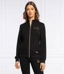 Толстовка женская Ea7 на молнии, черный - фото 3