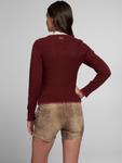 Вязаный кардиган Spieth & Wensky Abby, бордо - фото 4