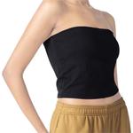 Топ без бретелей женский UNIQLO, оливковый - фото 4