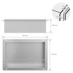 Полка для душа Luxebath, серебряный - фото 5