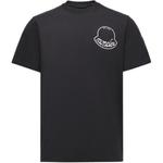 Футболка с принтом логотипа Moncler, черный - фото 6