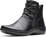Женские ботильоны Clarks Cora Pace, Black Leather - фото