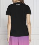 Футболка женская Karl Lagerfeld с фирменным рисунком, черный - фото 4