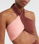 Лиф бикини с воротником халтер Johanna Ortiz, мультиколор - фото 4