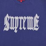 Топ Supreme Old English Short-Sleeve Top, синий - фото 2