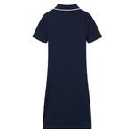 LACOSTE SS25 платье с короткими рукавами Women's Navy Blue/White - фото 3
