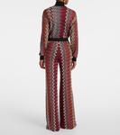 Широкие брюки Missoni, Multi Black Pink White Rust - фото 3